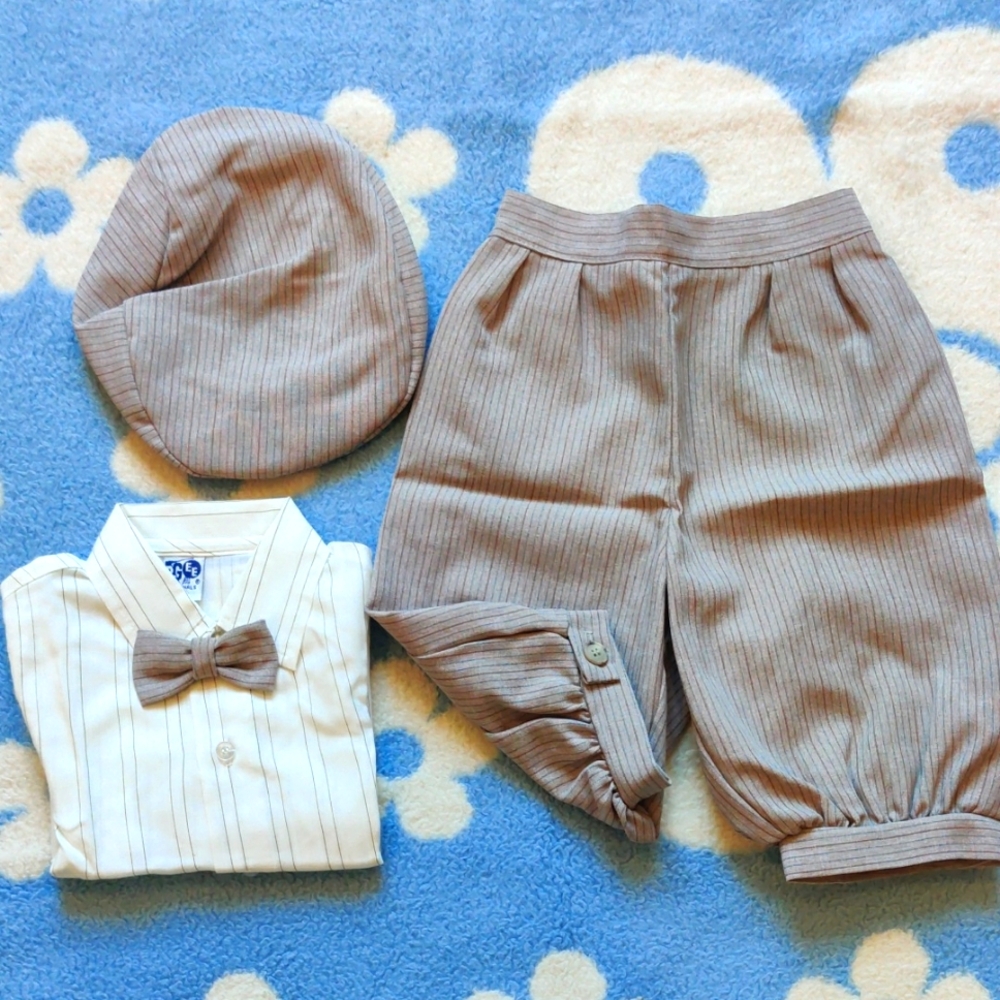 Boys Knickers, Dress Shirt W/Hat